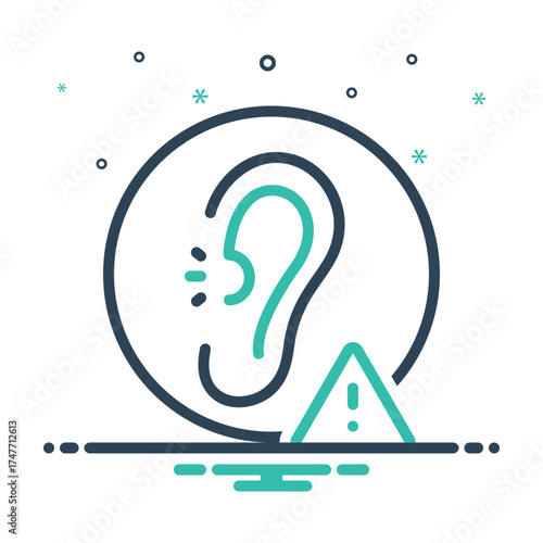 Mix icon for hearing protection