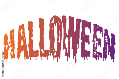 Halloween - ハロウィンHalloweenの文字の、よく目立つロゴマーク
