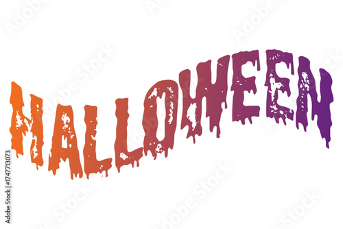 Halloween - ハロウィンHalloweenの文字の、よく目立つロゴマーク

