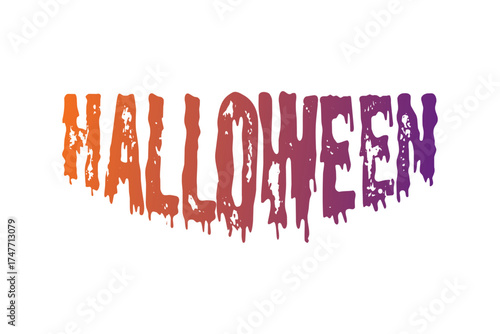 Halloween - ハロウィンHalloweenの文字の、よく目立つロゴマーク
