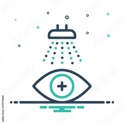 Mix icon for eye wash station