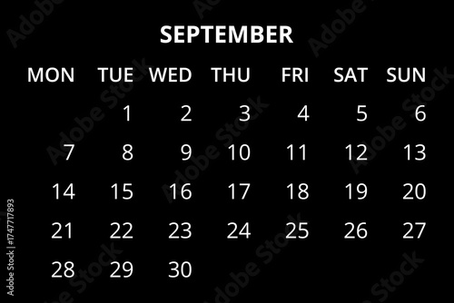 2026 Calendar template. Calendar 2026 - 2033 - 12 months yearly calendar - planner calendar. Monthly calendar. Vector illustration for print, web, mobile app on transparent background