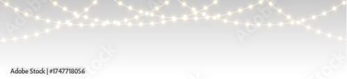 Merry light garland for festive background