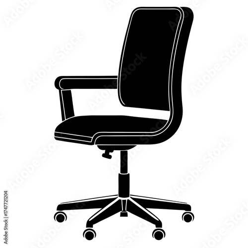 Office chair icons stock illustration