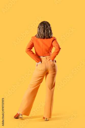Fashionable young woman in ...