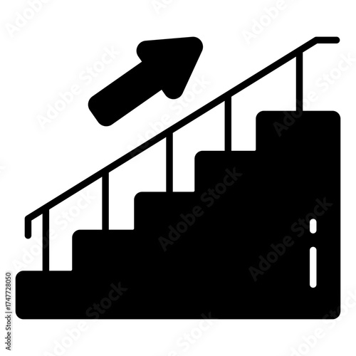 Creative design icon of stairs