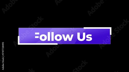 Wallpaper Mural Animated motion graphic showing ‘Follow Us’ text with dynamic transitions. Perfect for social media call-to-action segments, YouTube end screens, intros, and outros.  Torontodigital.ca