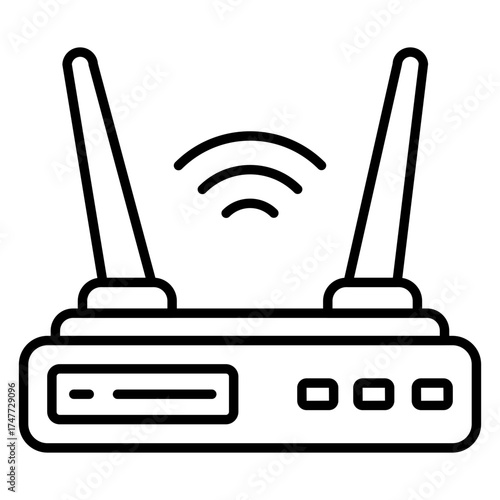 Modern design icon of wifi router 