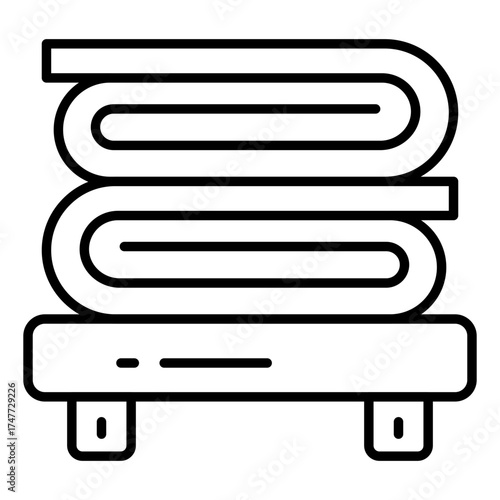 Modern design icon of towel 