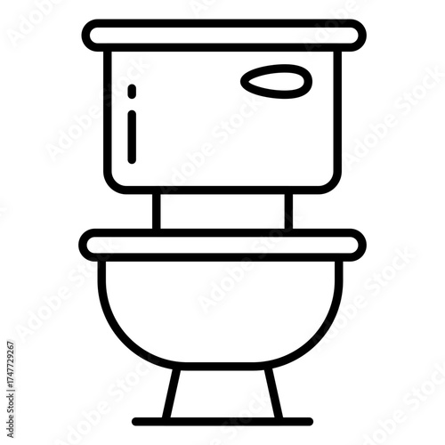 An icon design of commode