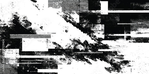 Glitch Grunge Texture Background Set with Distressed Vintage Elements, glitch Patterns, Perfect for Posters, Album Covers, and Digital Art.