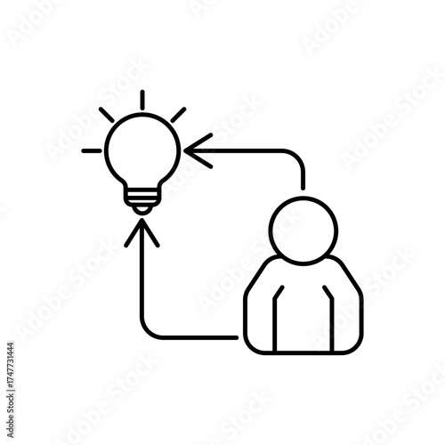 Icon a Mentoring Initiatives, isolated against a clean background.
