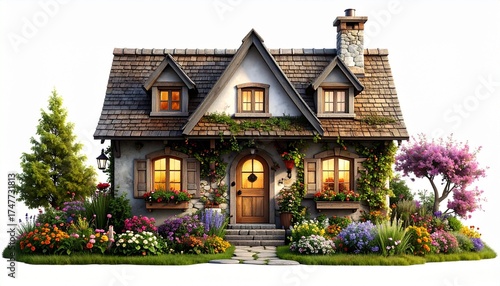house in a garden