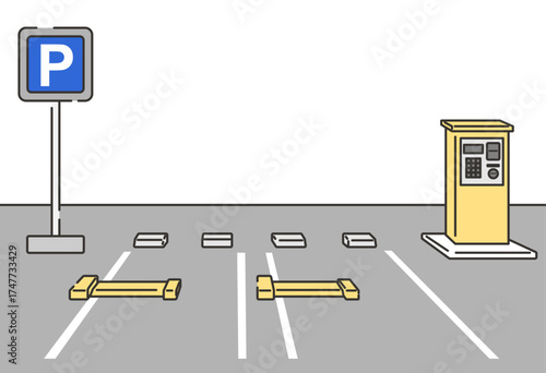 コインパーキングのイラスト