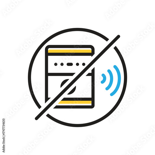 Multi color icon for silent