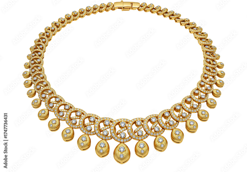 Obraz premium Golden Diamond Necklace