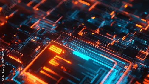 Wallpaper Mural Cpu processing complex data on advanced circuit board Torontodigital.ca