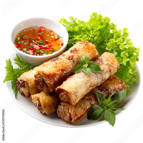 Vietnamese food Cha Gio or Vietnamese egg rolls