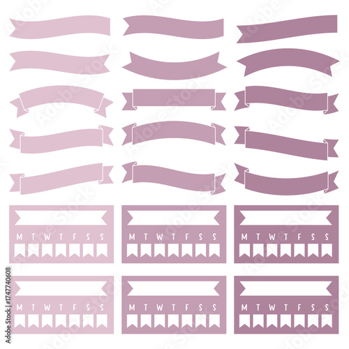 Pink Productivity Digital, Planner stickers, Journal Stickers, Memo notes activity and scrapbook stickers.