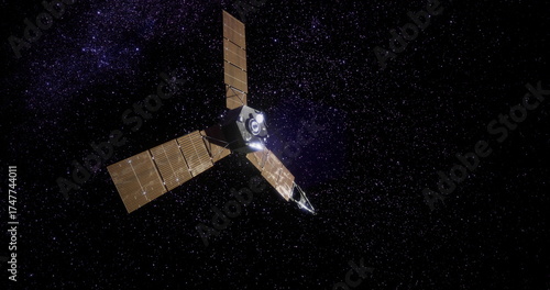 Photos Juno spacecraft orbits Jupiter, gathering vital data about the planets atmosphere and magnetic field