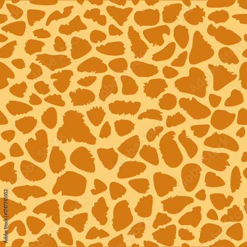 Giraffe texture pattern sea...