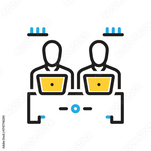 Multi color icon for colleague