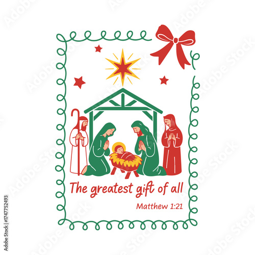 The Greatest Gift of All Nativity Scene