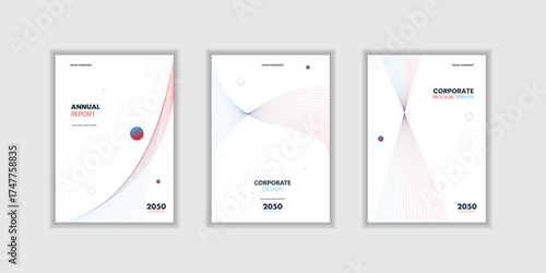  Set layout modern design annual repot cover template portofolio design business cover design a4. Modern annual report business template cover design