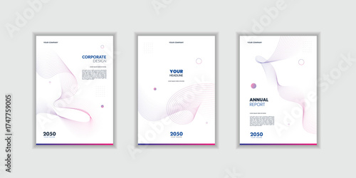  Set layout modern design annual repot cover template portofolio design business cover design a4. Modern annual report business template cover design