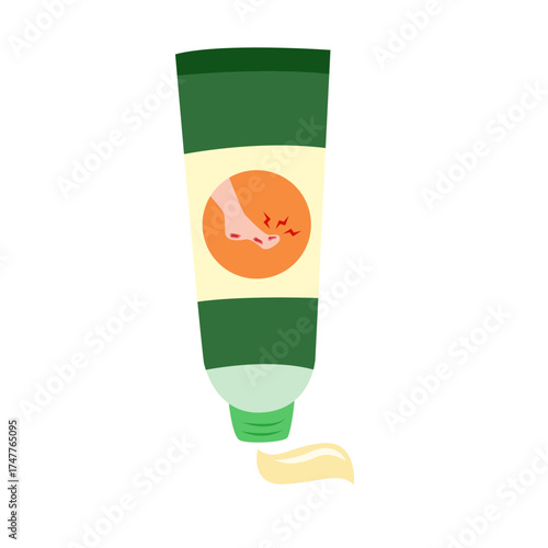 Athlete's Foot disease concept