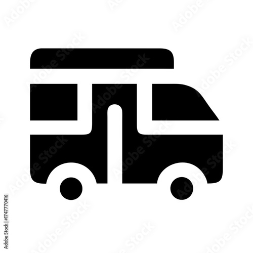 Illustration of a camper van, perfect for travel