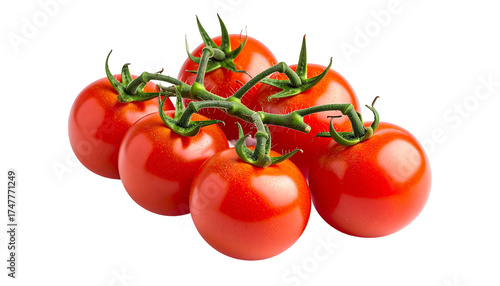 Cluster of vibrant red tomatoes