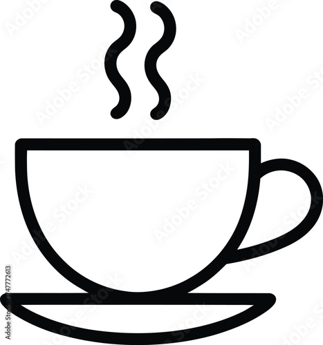 Hot beverage cup with steam saucer drink