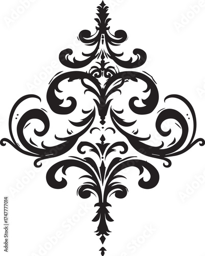 Intricate Ornamentation: An elegant, symmetrical design, where swirling curves and delicate details come together, reflecting the rich history of artistic ornamentation.
