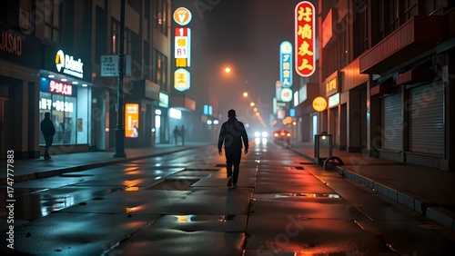 Lonely Night in the Neon City