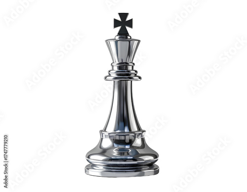 black chess king and queen on chessboard