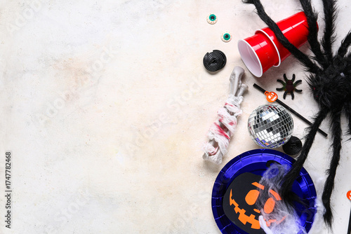 Disco ball with bones, plas...