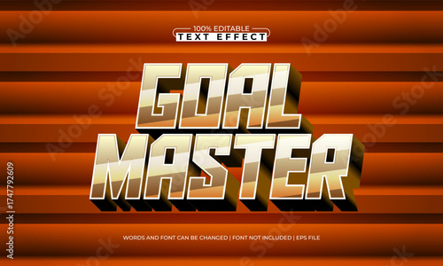 goal master editable text effect