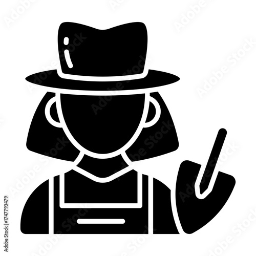 Trendy design icon of farmer