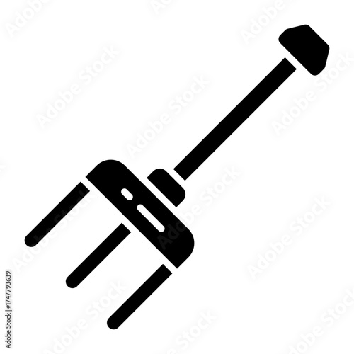 Perfect design icon of gardening rake