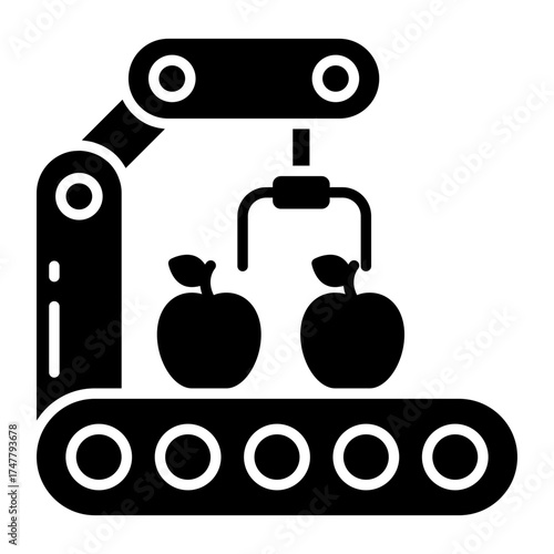 Trendy design icon of fruit picking 