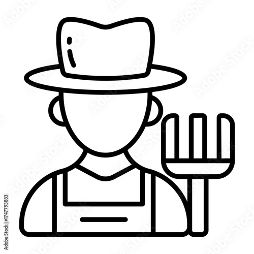 An icon design of gardener