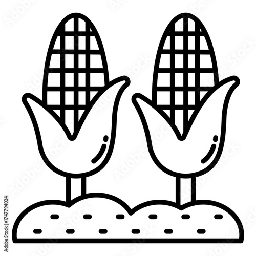 Premium download icon of corn cobs