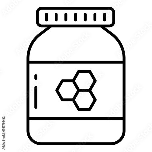 Perfect design icon of honey jar