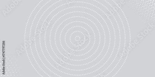 Top dot white gray wave light technology texture background. Abstract big data digital concept modern