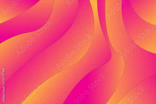 Luminous Gradient Curves Across Canvas