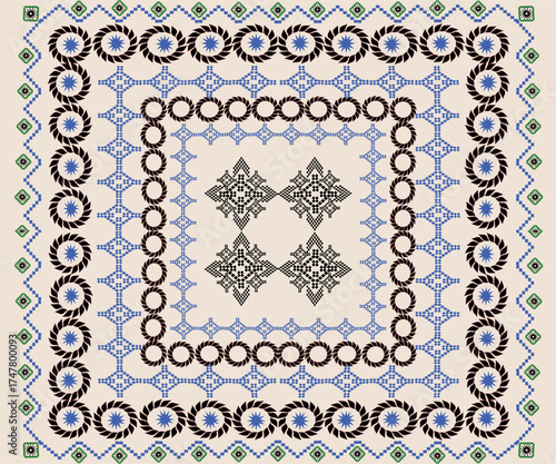ornamental round frame