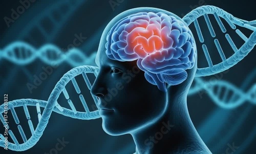 Human brain activity with DNA strands for scientific and medical research