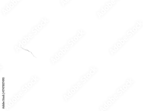 Torn or ripped white paper edge with a rough texture, a creative design element. Isol