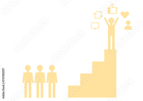 成功と評価（SNSインフルエンサー）のシンボル